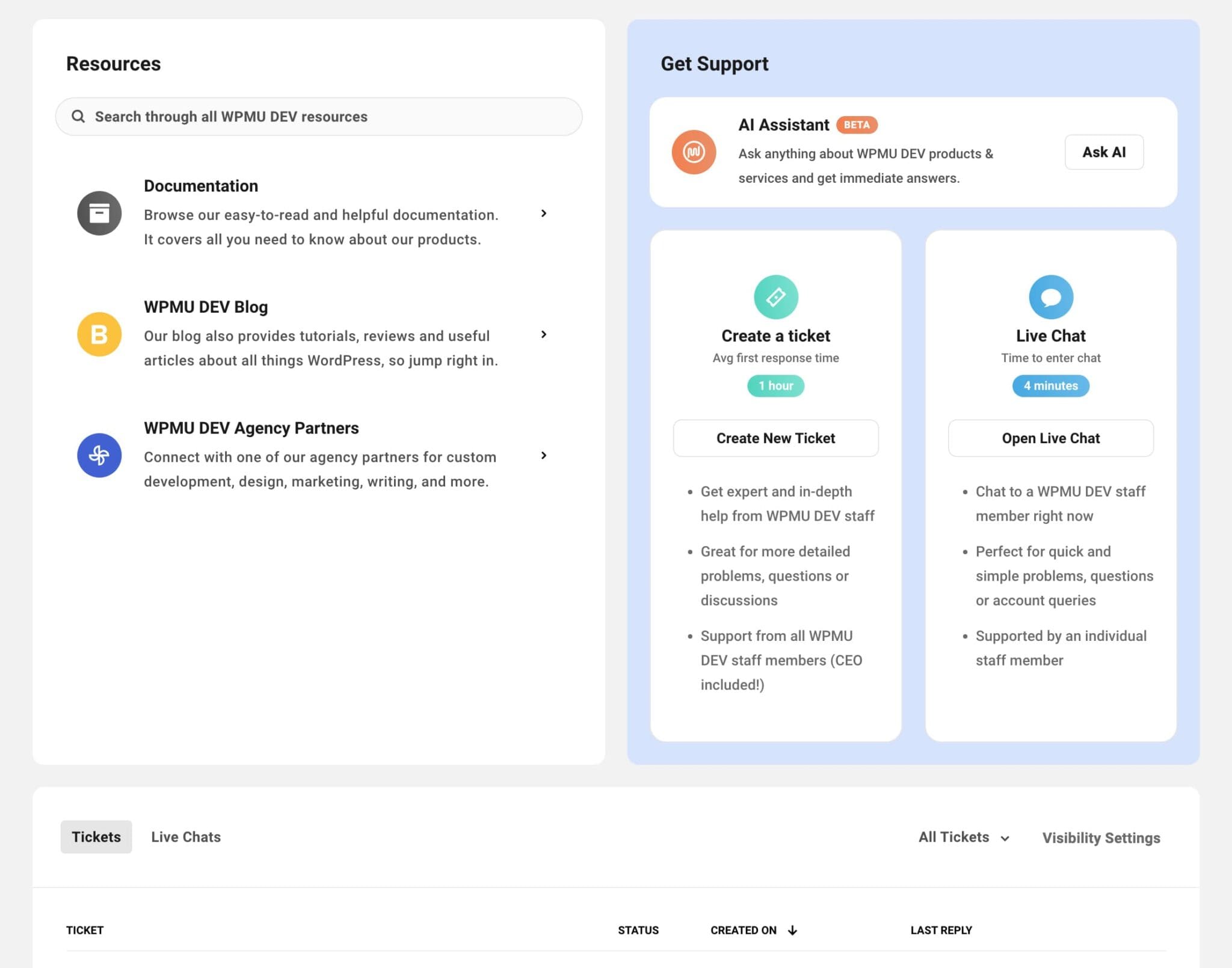 Managed WordPress Hosting WPMU DEV Support